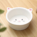 Ceramic Cat Face Bowl | Cute, Anti-Spill, Easy to Clean for Cats & Dogs