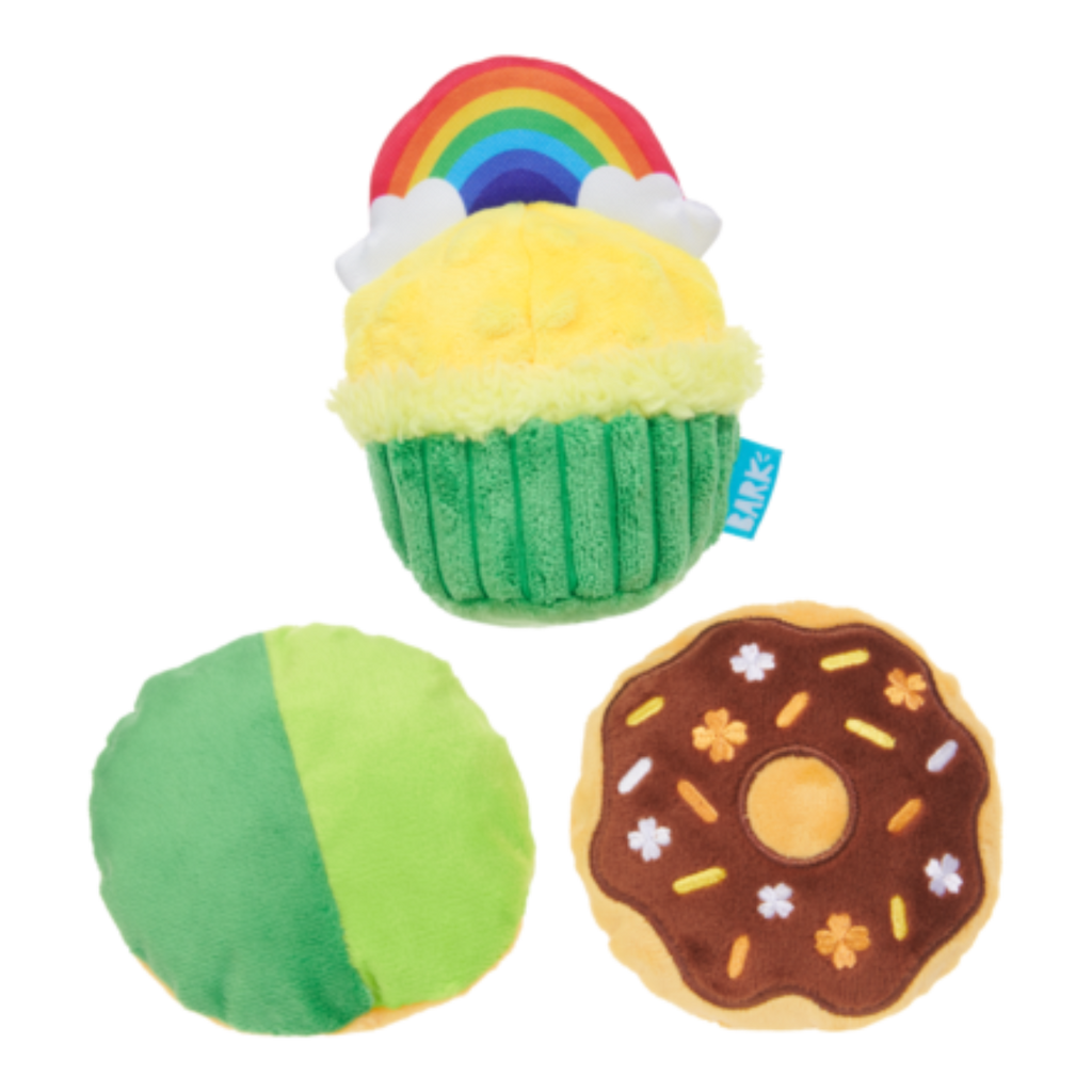 Patty Cakes Plush Multi-Part Dog Toy