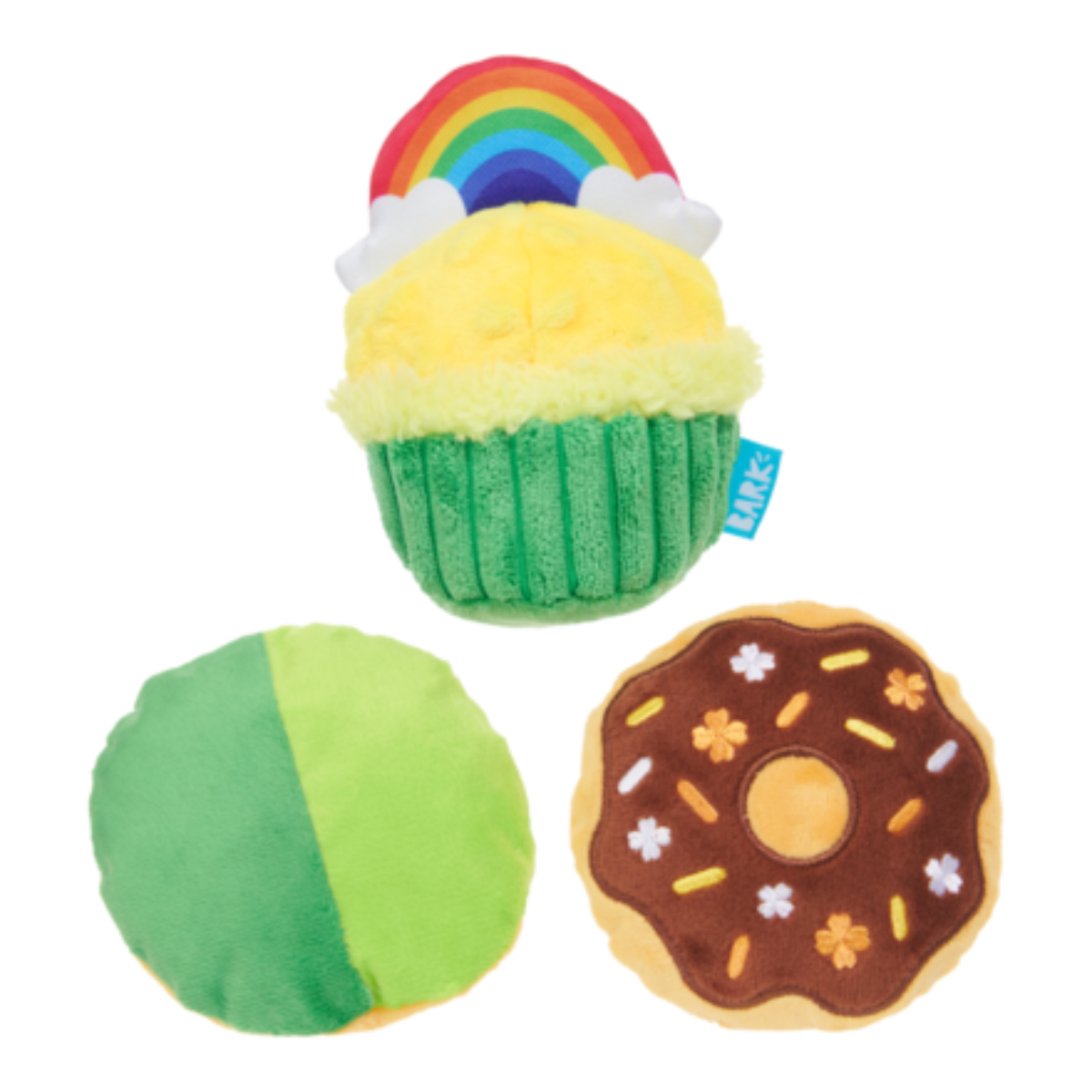 Patty Cakes Plush Multi-Part Dog Toy