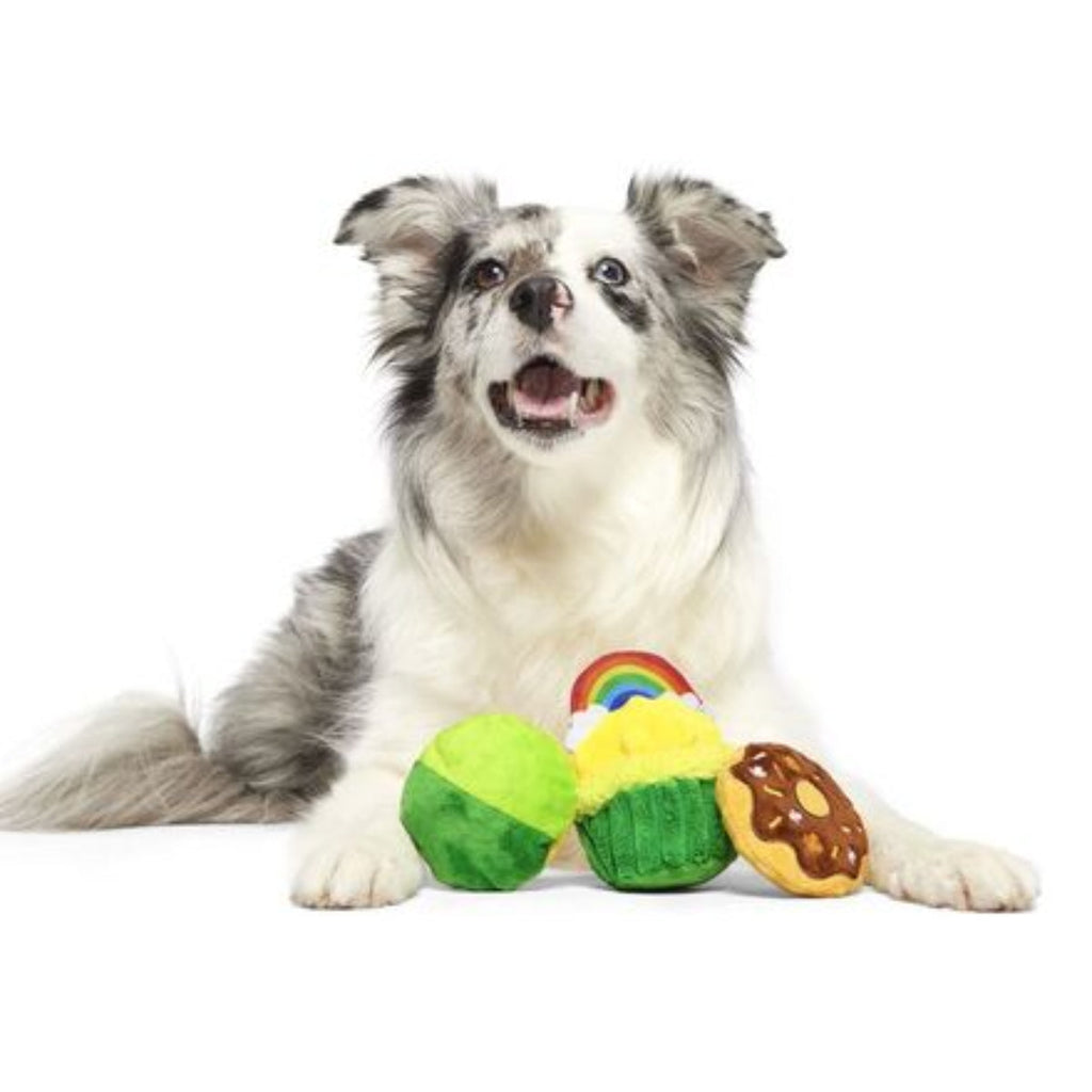 Patty Cakes Plush Multi-Part Dog Toy