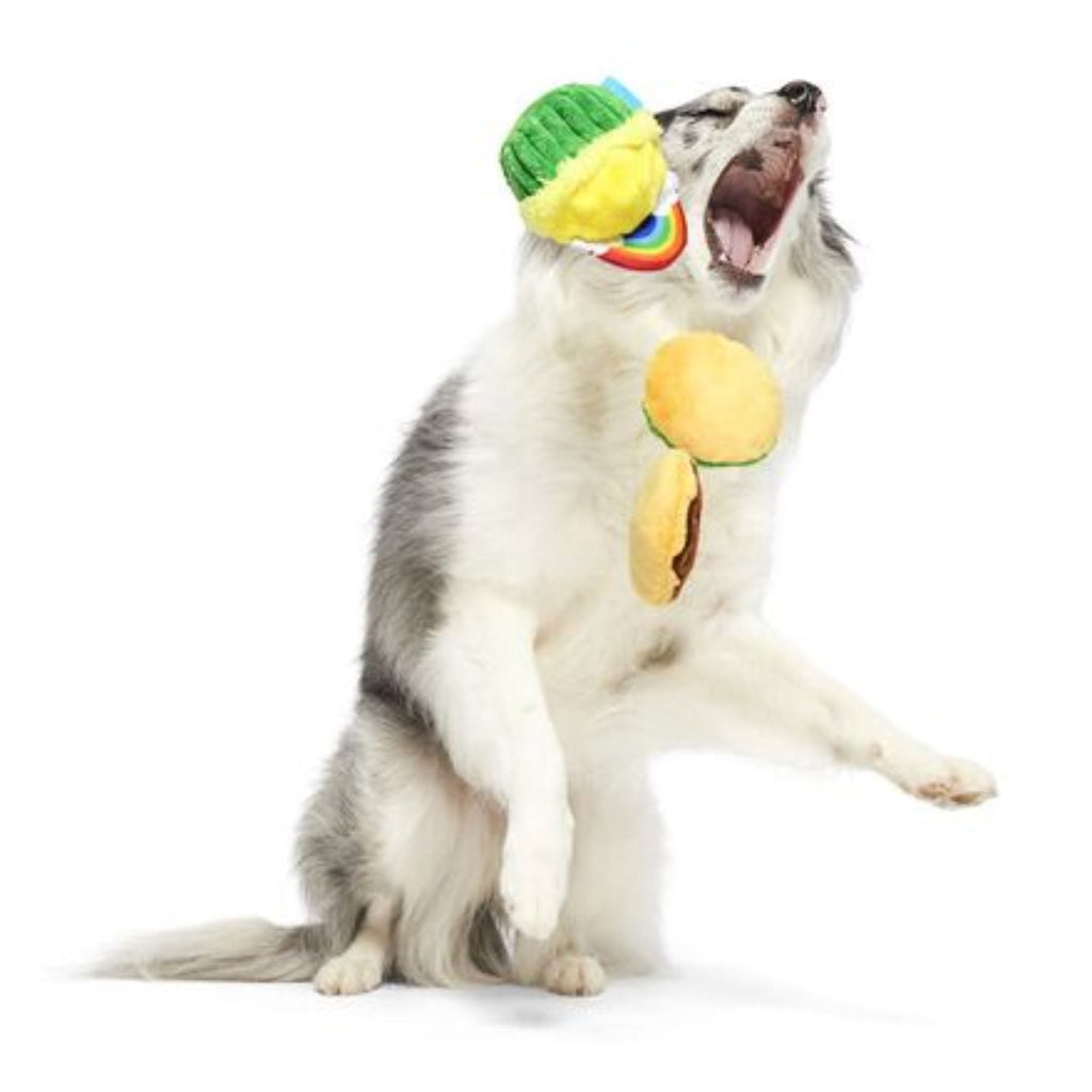 Patty Cakes Plush Multi-Part Dog Toy