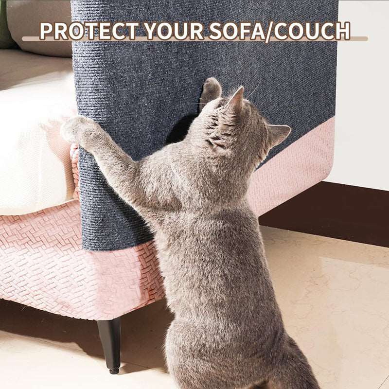 Self-Adhesive Cat Scratch Pad – Wall-Mounted Sofa Protector for Cats | Trimmable, Anti-Scratch Mat for Furniture, Claw Care & DIY Cat Enrichment