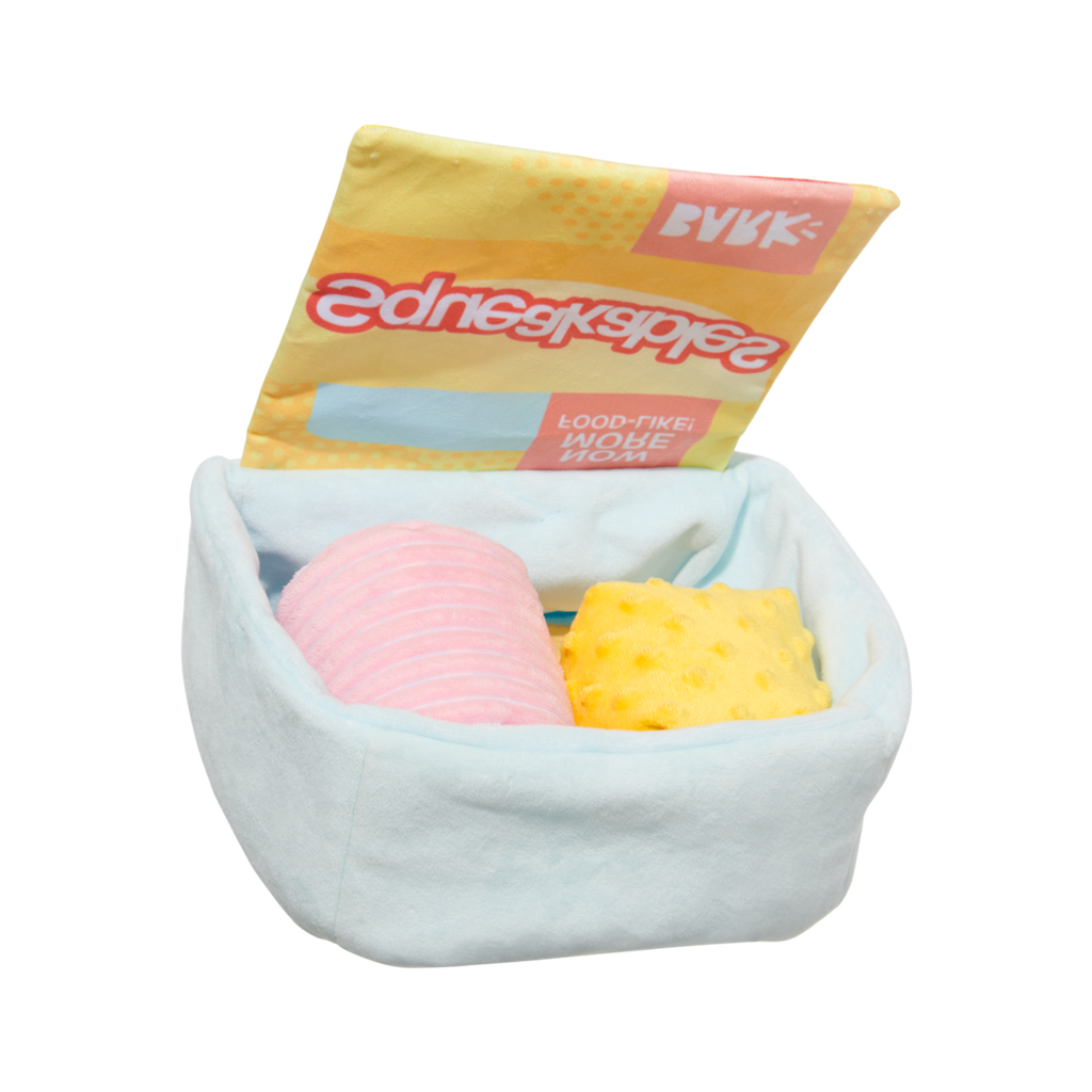 Squeakables Plush Multi-Part + Enrichment Dog Toy