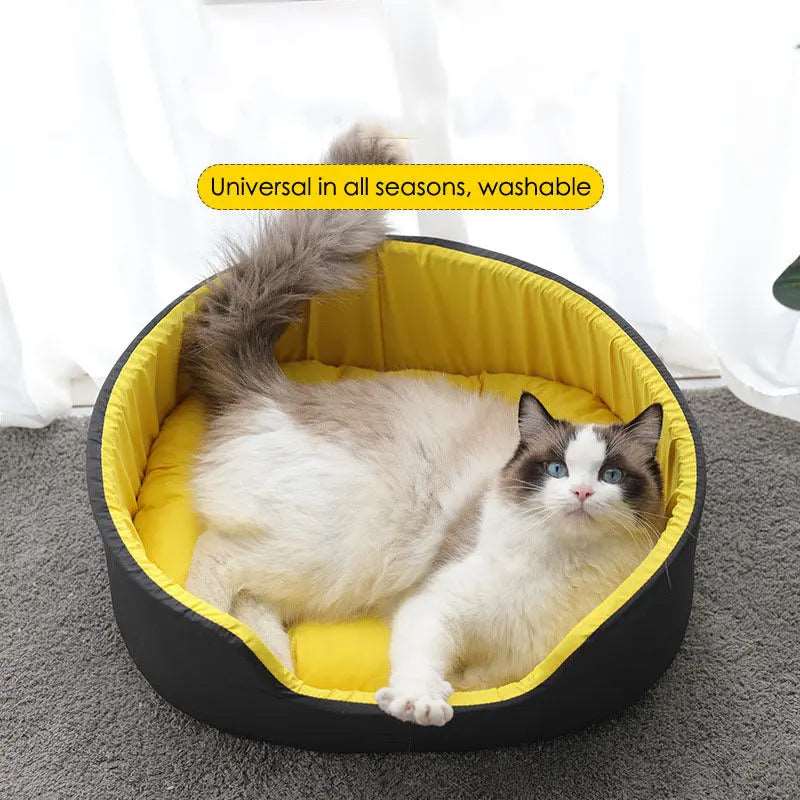 CozyNest™ Washable Dog Kennel | Warm, Soft & Non-Slip Bed for All Seasons
