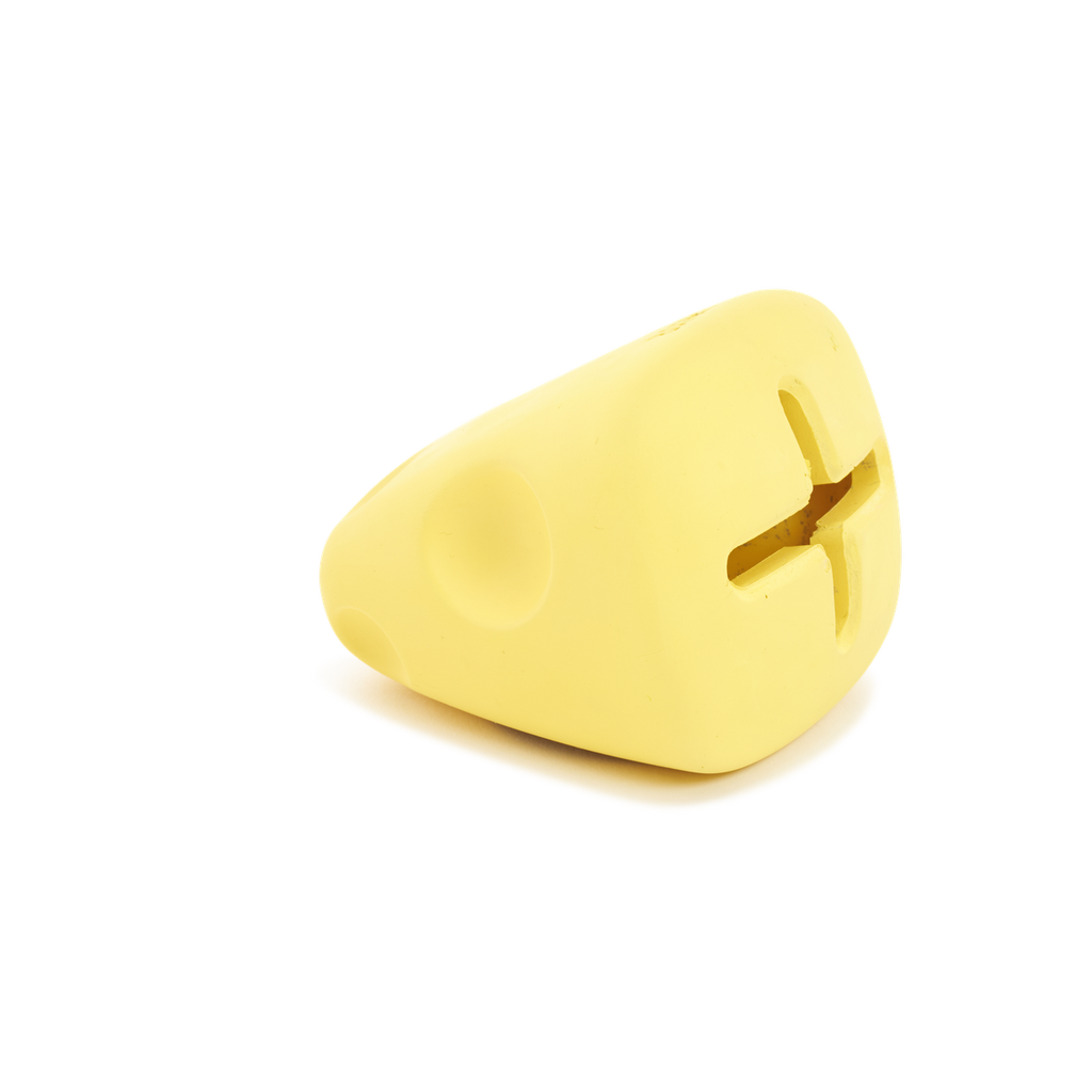 Cheese Super Chewer Durable Enrichment Dog Toy